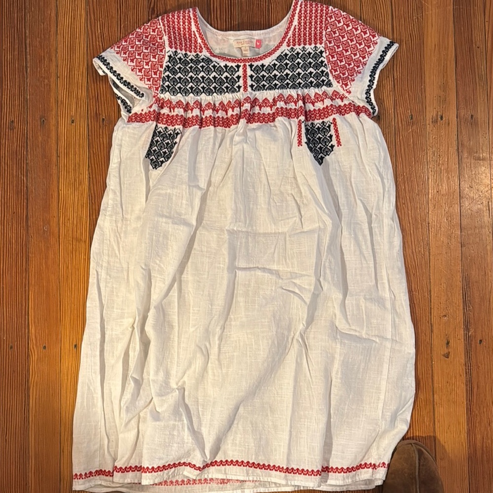 Pink Chicken embroidered dress